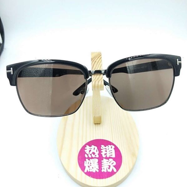

seven glasses donghai crystal sea star stone sunglasses quality assurance of new men's square brown glassesl60w, White;black