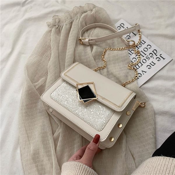 

spring women's new 2020 korean version small bag versatile cross body chic wide shoulder strap fashion small square bag vaqd0
