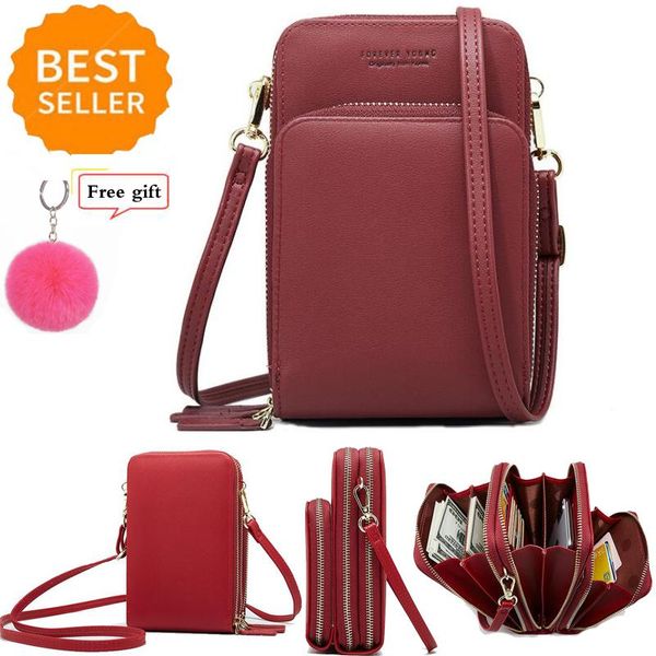 

new women fashion crossbody phone bag small crossbody mini leather cross body cell phone bag