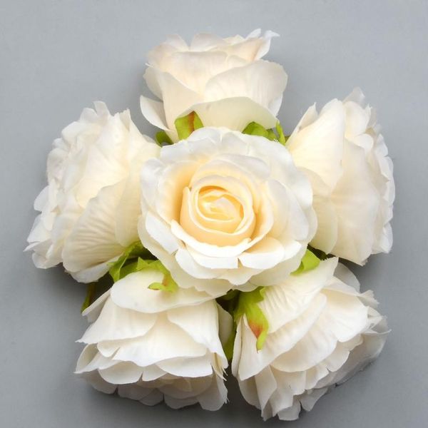 

large silk blooming pink white roses artificial flower head for wedding decoration diy wreath gift scrapbooking big craf sqcjaa