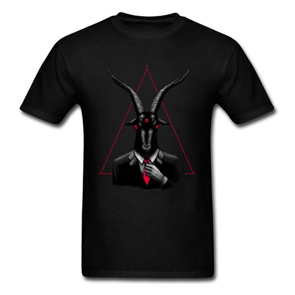 

tshirt satan drop shipping devil goat print hip hop s short sleeve clothes black sport hooded sweatshirt hoodie men t shirt