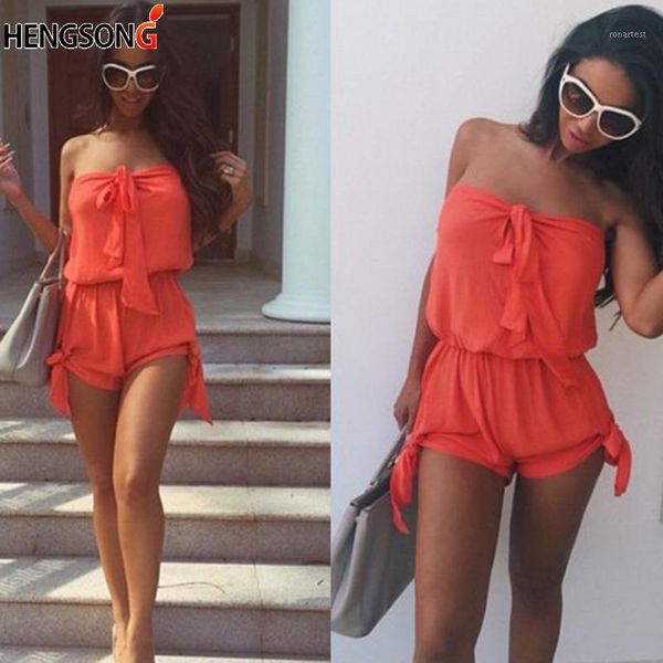 

2018 summer women playsuit off shoulder strapless rompers sleeveless backless lace-up beachwear ladies playsuits with sashes1, Black;white