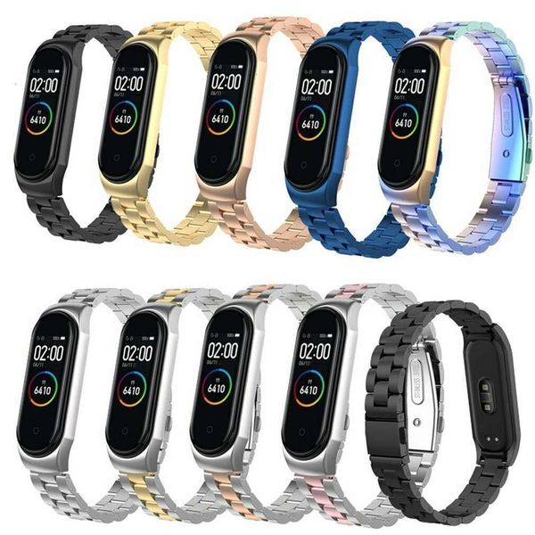 

it is suitable for 3 / 5 smart wristband, 4 and stainls steel three strain flat buckle wristbandjk