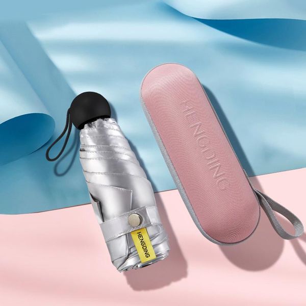 

мини-капсула зонт складной пять солнцезащитный upf50 зонт женщины карманный titanium silver клей umbrellara в женщин jllufl mx_home