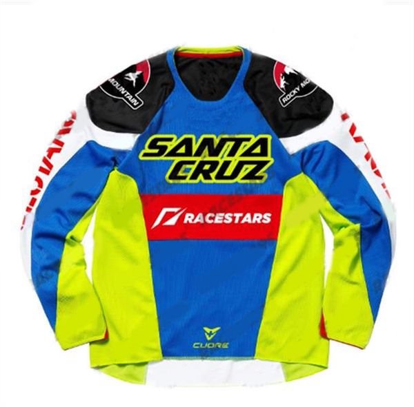 

2021 fashion new motorcycle speed surrender cycling jersey long-sleeved shirt men summer mountain bike cross-country polyester quick-drying