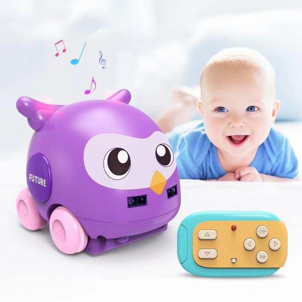 

mini cartoon animal with light music induction hand control following electric model gesture sensor cute track car kids toys
