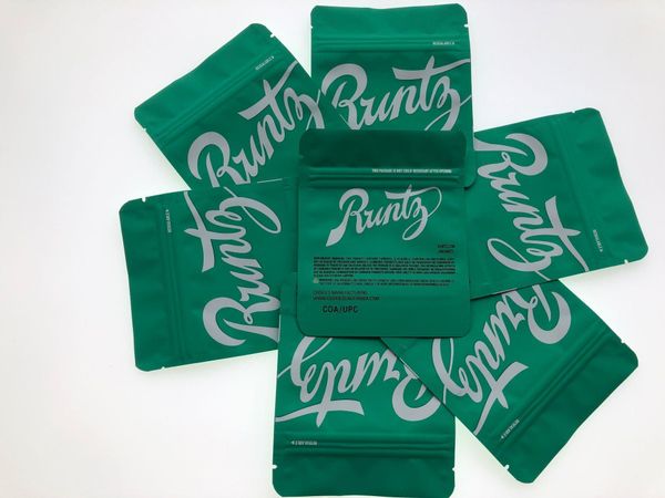 

runtz green matt майларового сумка 3.5gram edibles упаковка местного майлар мешки sf калифорния 3.5g голограмма наклейки и задней этикетка j