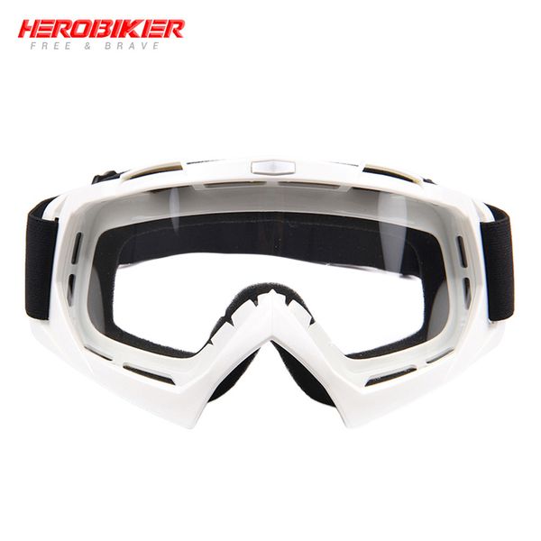 

herobike мотоцикл off-road гонки очки winter skate sled atv очки мотокросс dh mtb очки сменной clears, White;black
