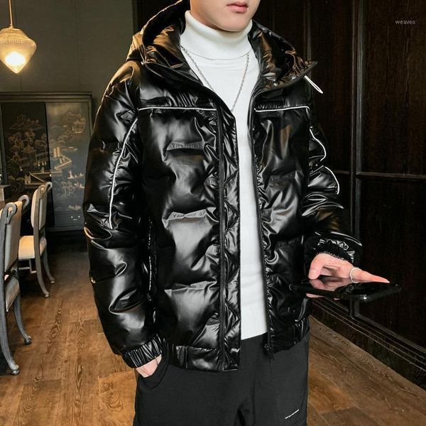 

mimi down jacket in 2020 male new thickening extremely cold winter brief paragraph shiny handsome winter coat1, Black