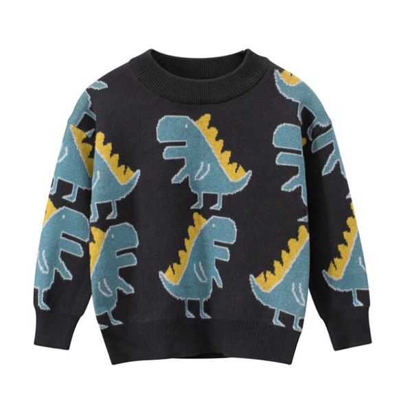 

emmababy 3-8years kid boys autumn dinosaur warm sewater 201128, Blue