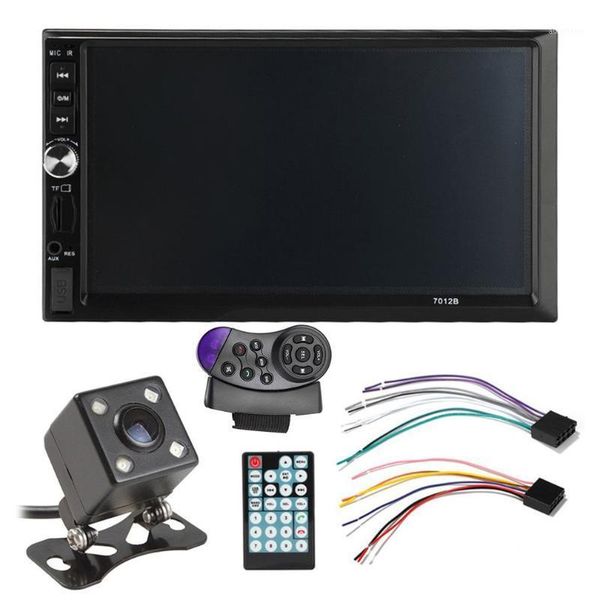 

7012b 7" inch double 2din car mp5 player bt touch screen stereo radio multimedia player 4 light camera direction control1