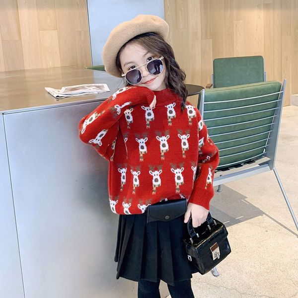 

children's new autumn 2020 winter and clothing girls fashion lady sle christmas sweater model year personali u71i, Blue