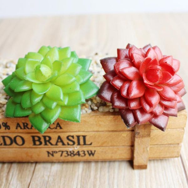 

decorative flowers & wreaths pvc artificial succulent plants diy flower arranging accessories home garden decoration green fake planta artif
