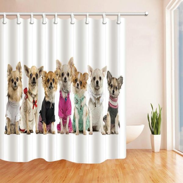 

shower curtains cat dog bird curtain waterproof polyester fabric for the bathroom with 12 hooks1