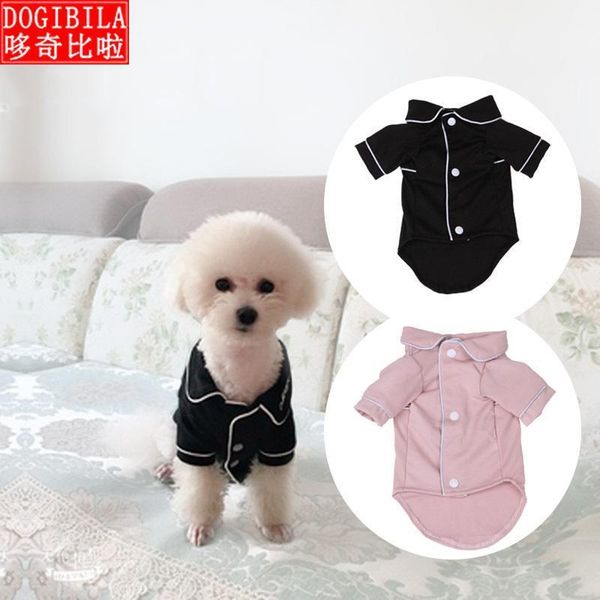 

dog apparel live with ones own family teacup small sized teddy than bear coat pure cotton clothes summer wear pets pajamas1
