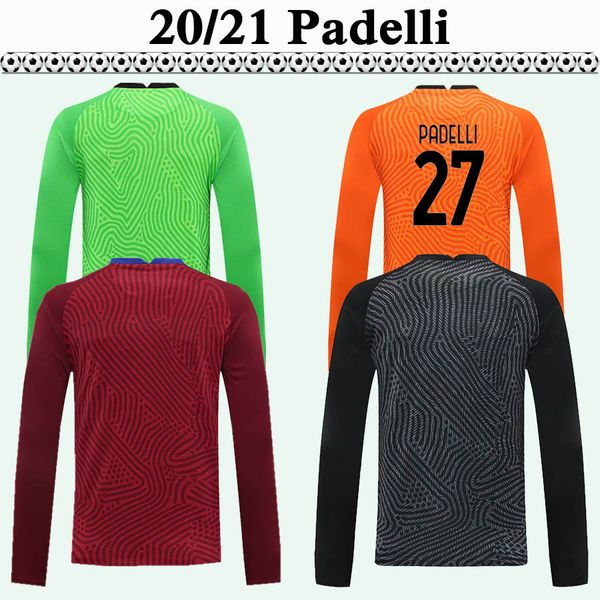 

2020 2021padelli stankovic radu mens soccer jerseys new club goalkeeper balck orange green red football shirts long sleeve clothes, Black;yellow