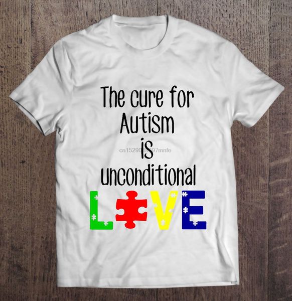 

men t shirt the cure for autism is unconditional love women t-shirt sport hooded sweatshirt hoodie