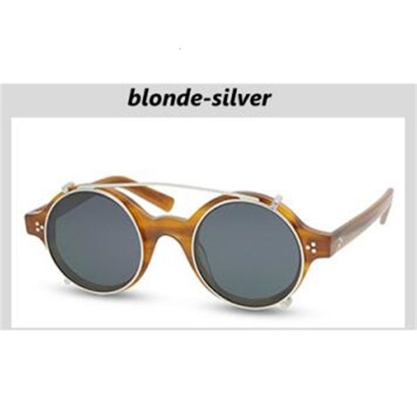 

2021 new round vintage polarized men/women sunglasses uv400 driving glasses double lens can be removed with box 8nku, White;black