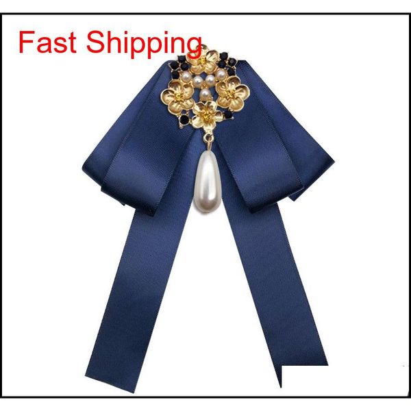 

wholesale bow tie vintage cameo lady head diamod ribbon tassel brooch chic girls elegant costume jewelry qylqgx bdehome, Black;gray