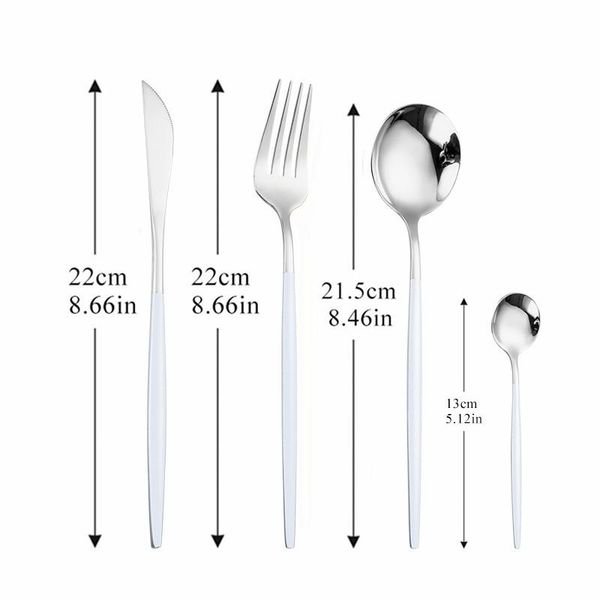 

home tableware golden cutlery forks dinner set stainless steel cutlery set complete fork spoon knife dinnerware set eco friendly h wmtmny