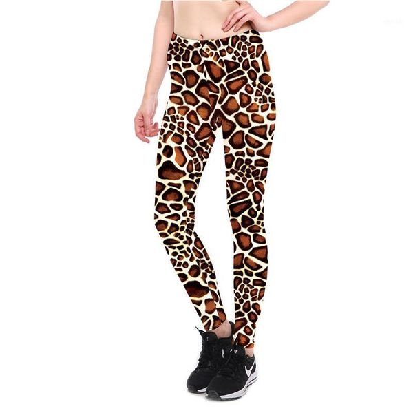 

yoga outfits brown baby giraffe pattern skinny pants fitness sweatpants full length ankle cropped sport leggings running jegging jogging pan, White;red