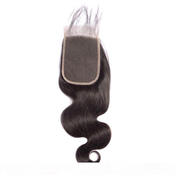 

peruvian human hair 4x6 lace closure body wave virgin hair closure four by six closure middle three part, Black;brown