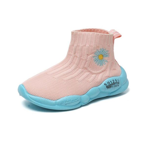 

new solid color casual baby kids children sport shoes soft soled breathable cotton air mesh infant toddler boy girl sneakers qylild mywjqq, Black