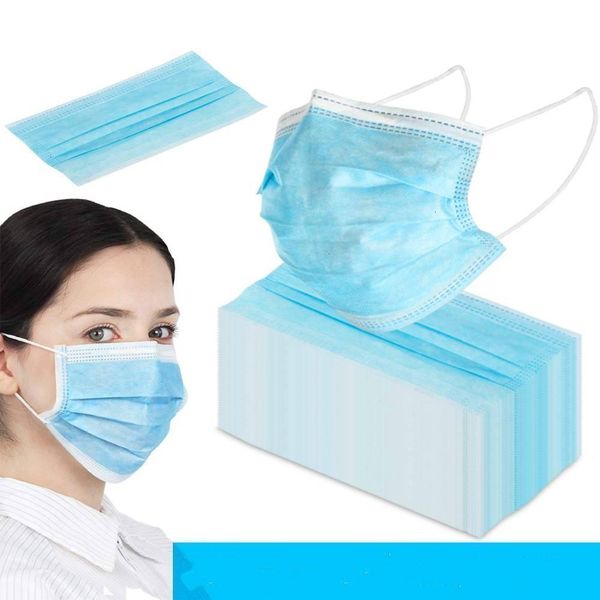 

woven face quality non high disposable mask blue ear-loop 3ply dust mascarillas mouth protective masks