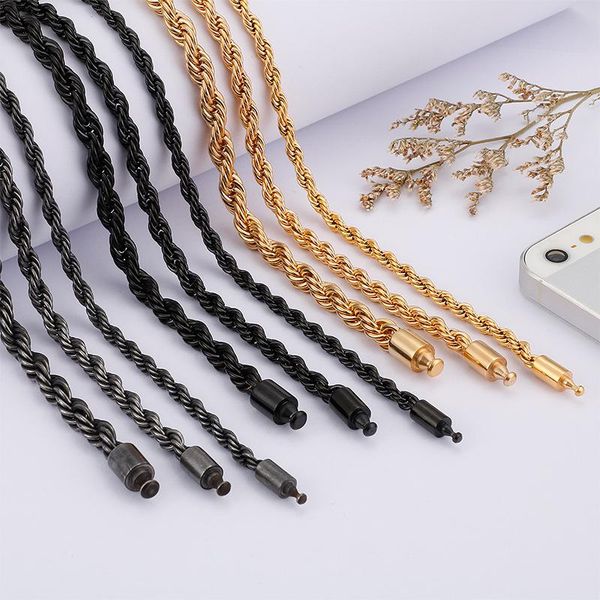 

chains european and american fashion jewelry 6mm twist rope necklace chain, Silver