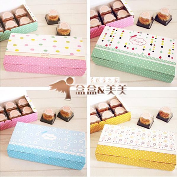 

gift wrap 20pcs 8 grain of moon cakes big multicolour bakery package dessert candy cookie cake packing box boxes supply favors1