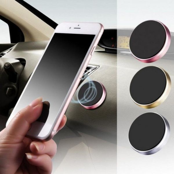 

magnetic car phone holder round shape stand universal holder for iphone samsung xiaomi zinc wall magnet wall gps bracket jlltkj net_store