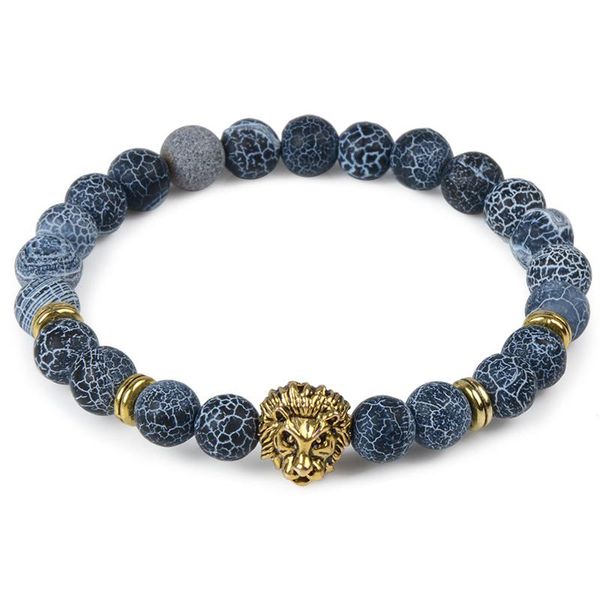 

leopard tiger eye lion head браслет сова будды бисера браслеты браслеты череп шарм природный камень браслет yoga ювелирные изделия мужчины ж