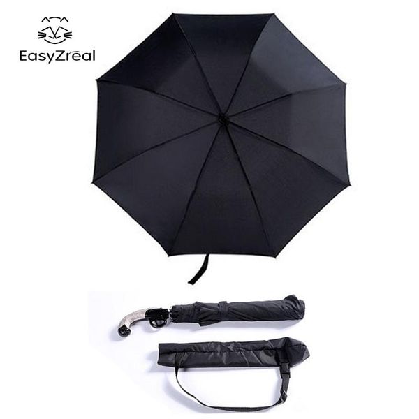 

easyzreal мода высокого качества gun стиль зонтики черный зонтик длинные ручки мужчины matic зонт мужской корпорация paraguas yxlayd ffshop2