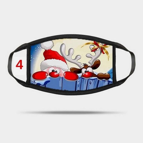 

mondmaskers маска взрослые рождество маска для лица санта-клаус многоразовый моющийся хлопок ткань masque adulte rutilisable estampada sqcqr, Black