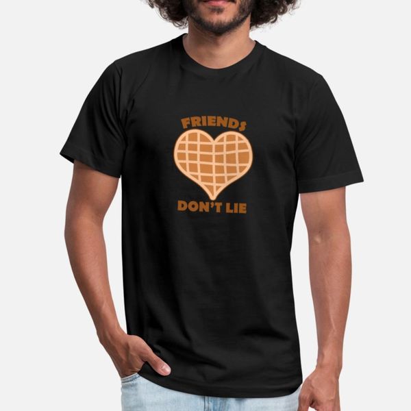 

friends don't lie waffle heart shape graphic gift designers graphic t shirt humor street tracksuit hoodie sweatshirt