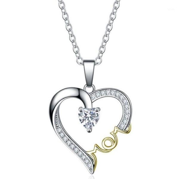 

high-grade mom necklace mother's day zricon necklace mother's day gift1, Silver