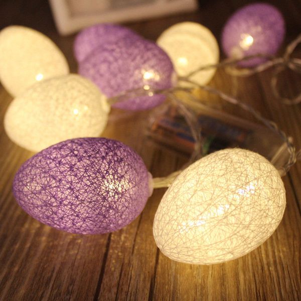 

string easter led egg light bedroom lamp trees garden party decoration craft gift