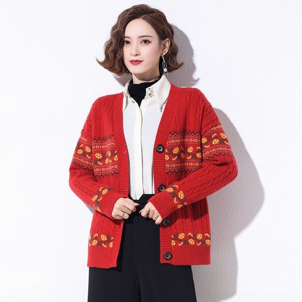 

ain7o women sweaters coats for autumn and thick and loose korean short knitted fashion 2020 new version thick wear languid line winter women, White;black