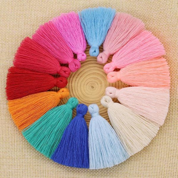 

20pcs 5cm polyester cotton tassel fringe pendants diy crafts earrings jewelry garment bag home textiles fringe trim components h wmtazo