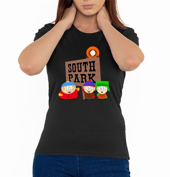

sign logo cartman stan kyle womans t shirt black sizes s-2xl 634547703515 retro o neck tee shirt sport hooded sweatshirt hoodie
