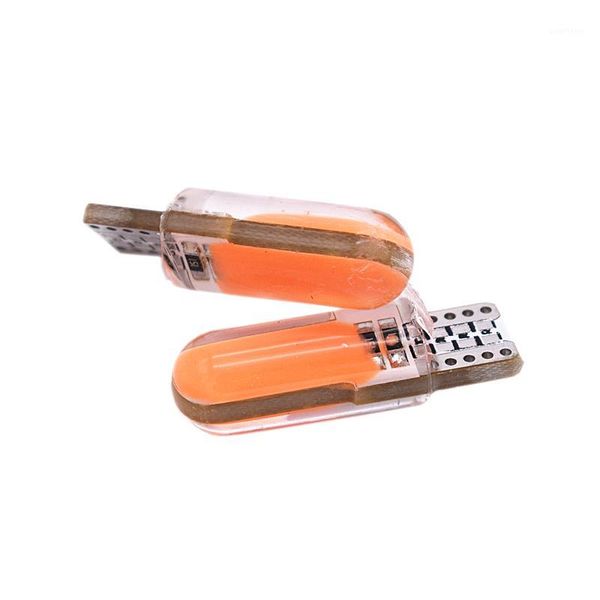 

2pcs 147 168 194 w5w t10 cob silicone door lights t10 clearance lights cabin reading license plate light red dc12v1