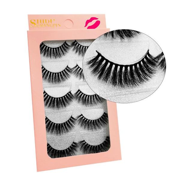 

5 pairs mink eyelashes makeup natural false eyelashes handmade mink lashes eyelash extension maquiagem cilios make up faux cils wmtgdx