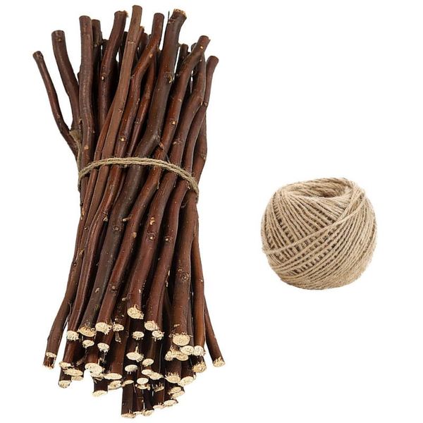 

1 set christmas branches decor wood log sticks for diy crafts p props