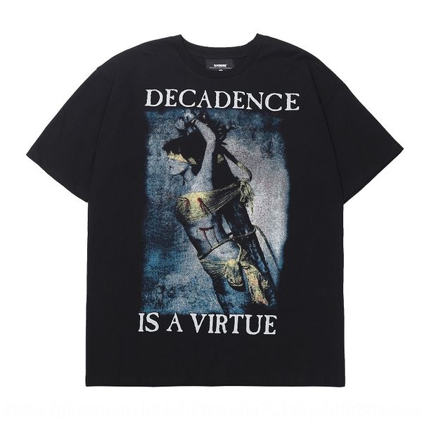 

hiphop rock rap fashion brand short ethnic group t-shirt nationalitysleeve t-shirt men hip hop loose national trend dark bereavement tee q8r, Blue