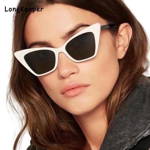 

vintage square cateye sunglasses women designer sun glasses cat eye shades oversized lens ladies trend eyeglasses, White;black