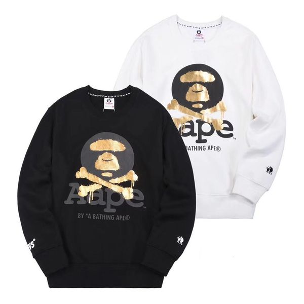 

fashion virgil tees men womens zo 66641 aape long full sleeve tees 2020ss hip hop cotton cenacolo clothing t-shirt round collar fans, Black