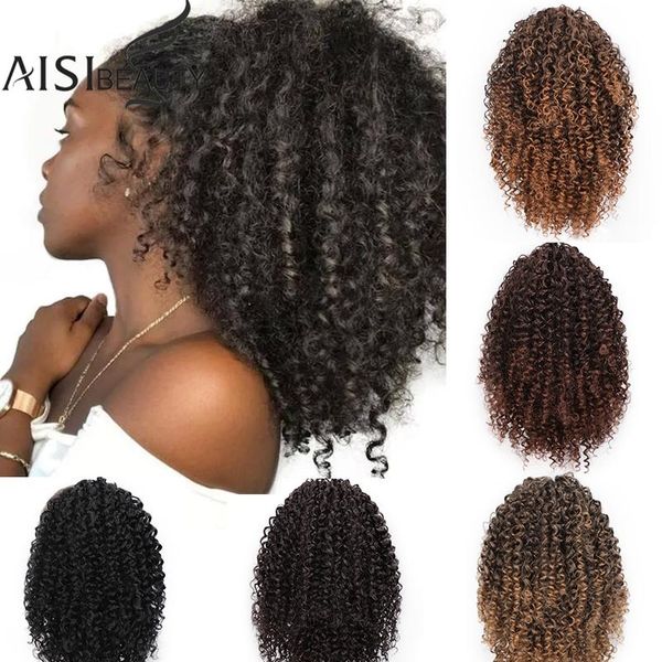 

aisibeauty drawstring poytail afro abky kinky вьющиеся волосы наращивание волос синтетический клип в пони хвост афро-американских волос e bb, Black;brown