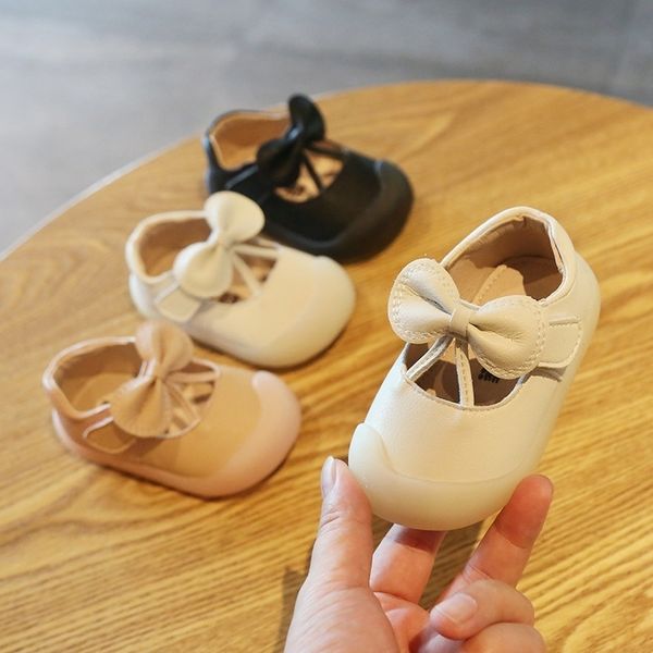 

infant baby girl shoes 1-3 years old toddler shoes soft bottom first walkers solid color lj201104, Black;red