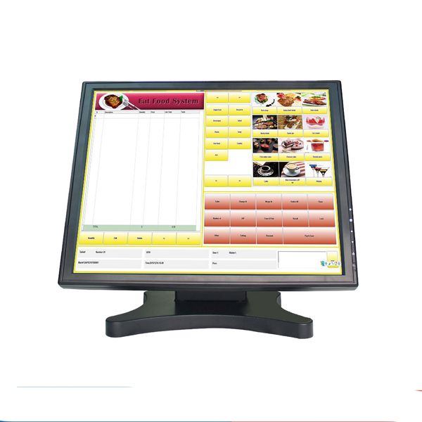 

china r 17" touch screen monitor system for cash register for sestaurant with factory low price tm1701