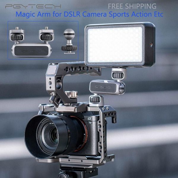 

pgytech 1/4 universal 360 adjustable magic arm for dslr camera sports action camera 8 osmo insta360 p accessories